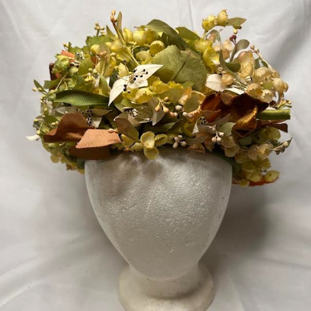 Vintage Christian Dior Women's Floral Hat Chapeaux- Paris New York